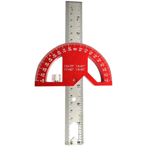 Tooltech Multi-Angle 8" Marking Ruler T-shaped