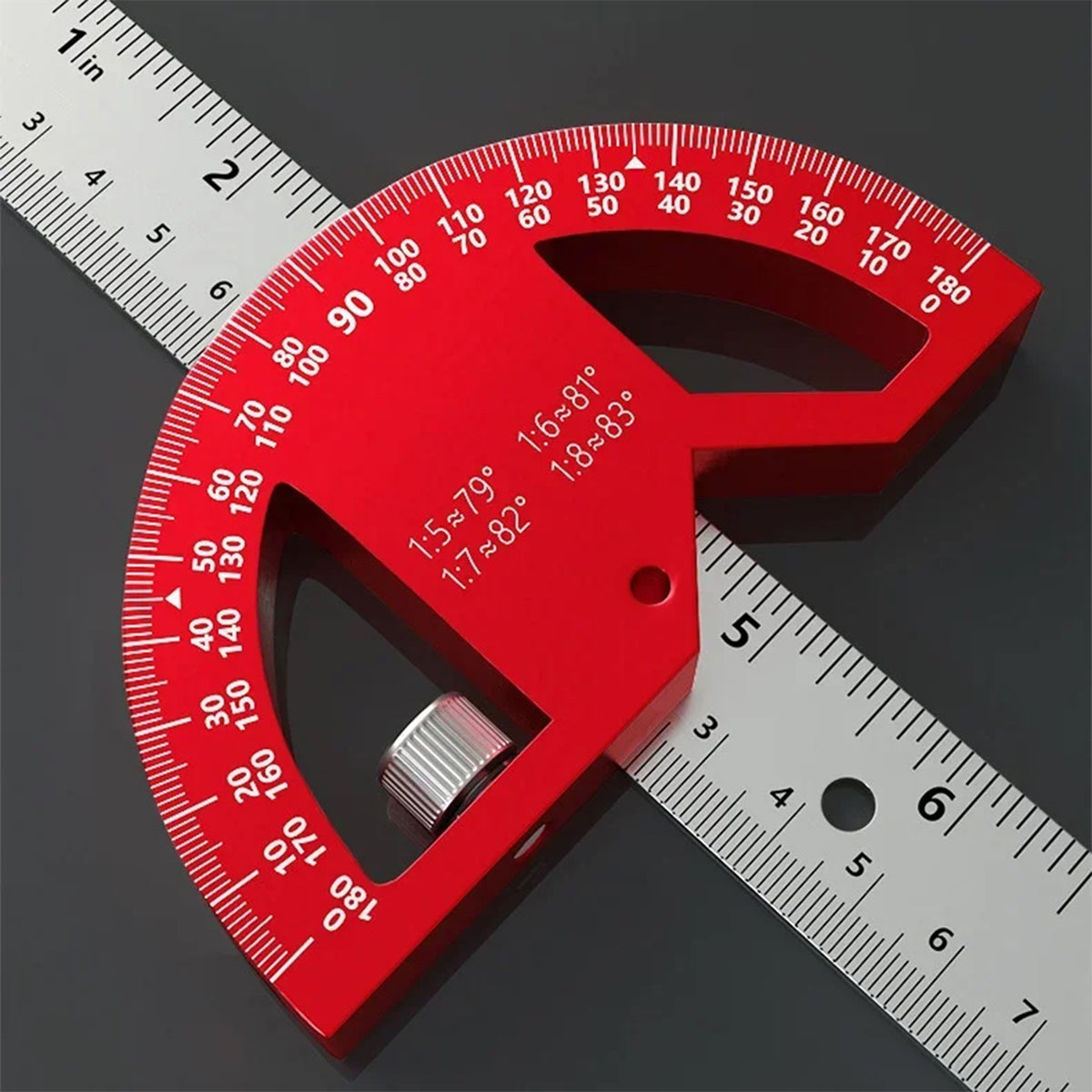 Tooltech Multi-Angle 8" Marking Ruler T-shaped