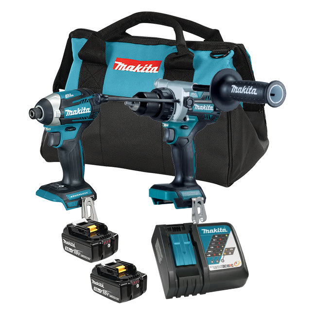 Makita DLX2412TX1 Premium 18V LXT Brushless 2 Tool Combo Kit