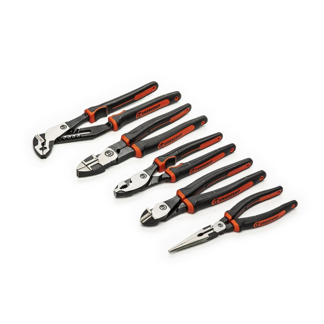 Crescent Z2SET5CG06 5 Piece Z2™ Mixed Dual Material Plier Set