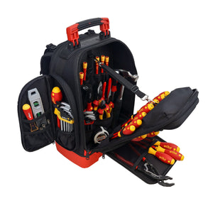 WIHA 91872 59 PIECE MASTER ELECTRICIAN'S INSULATED TOOL KIT IN HEAVY DUTY BACKPACK