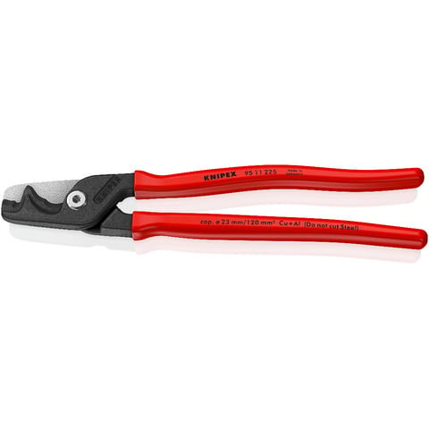 KNIPEX 95 11 225 SBA StepCut® XL Cable Shears with Step Cut