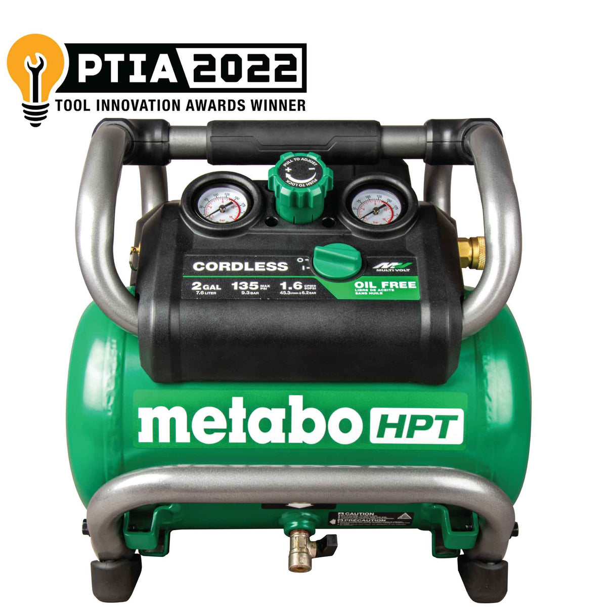 metabo HPT EC36DAQ4 36V MultiVolt 2 Gallon Cordless Air Compressor (Tool Body Only)