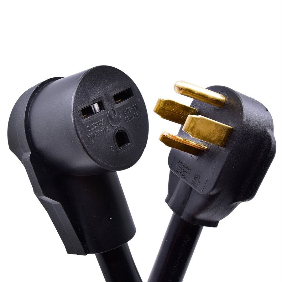 Toolway 140058 Indoor Cord Adp. Dryer 14-30P Male Right Angle to Heater 6-30R Female