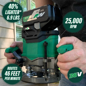 metabo HPT M3612DAM 36V Cordless Variable Speed Plunge Router