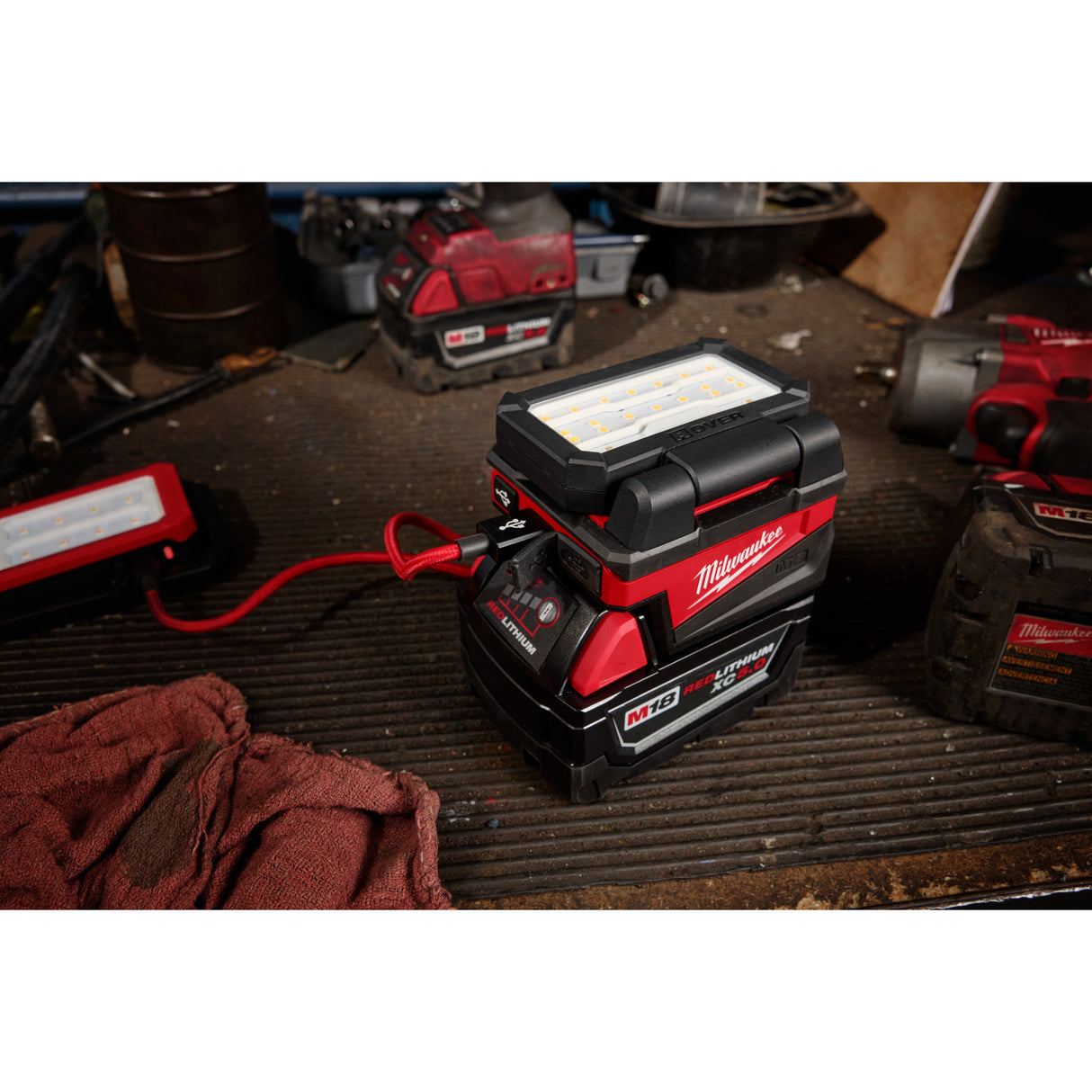 Milwaukee 2359-20 M18™ ROVER™ Compact Folding Flood Light w/ USB Charging