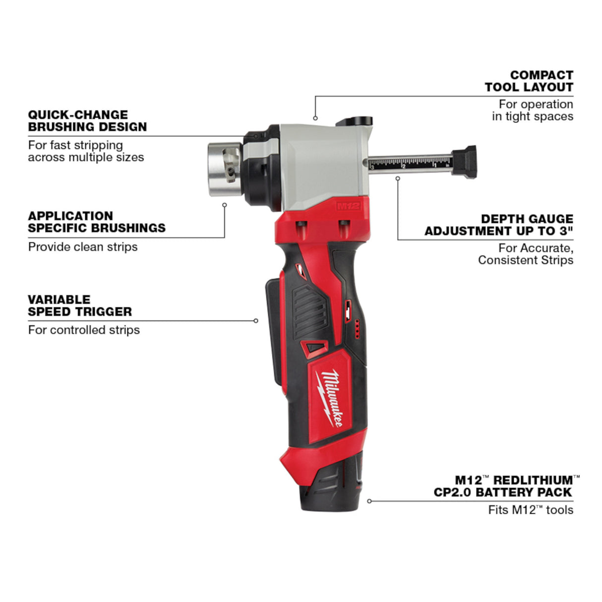 Milwaukee 2935CU-21S M18™ Cable Stripper Kit with 17 Cu THHN / XHHW Bushings