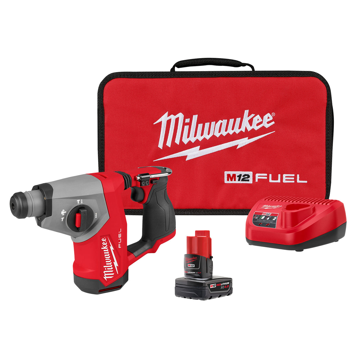 Milwaukee 2508-21XC M12 FUEL™ 5/8” SDS Plus Rotary Hammer Kit