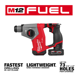 Milwaukee 2508-21XC M12 FUEL™ 5/8” SDS Plus Rotary Hammer Kit