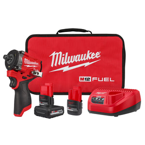 Milwaukee 2563-22 M12 FUEL™ Stubby 1/2" Impact Wrench Kit