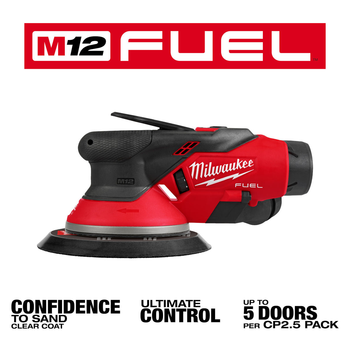 Milwaukee 2584-22CX M12™ FUEL™ 6" Random Orbital Sander Kit (3/32")