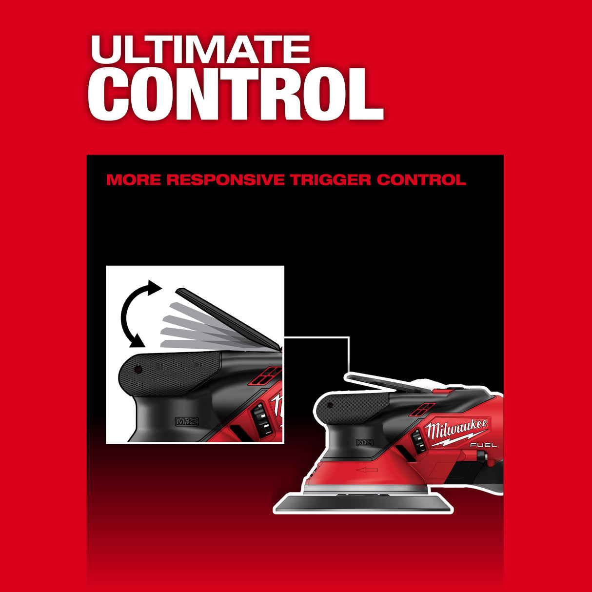 Milwaukee 2584-22CX M12™ FUEL™ 6" Random Orbital Sander Kit (3/32")