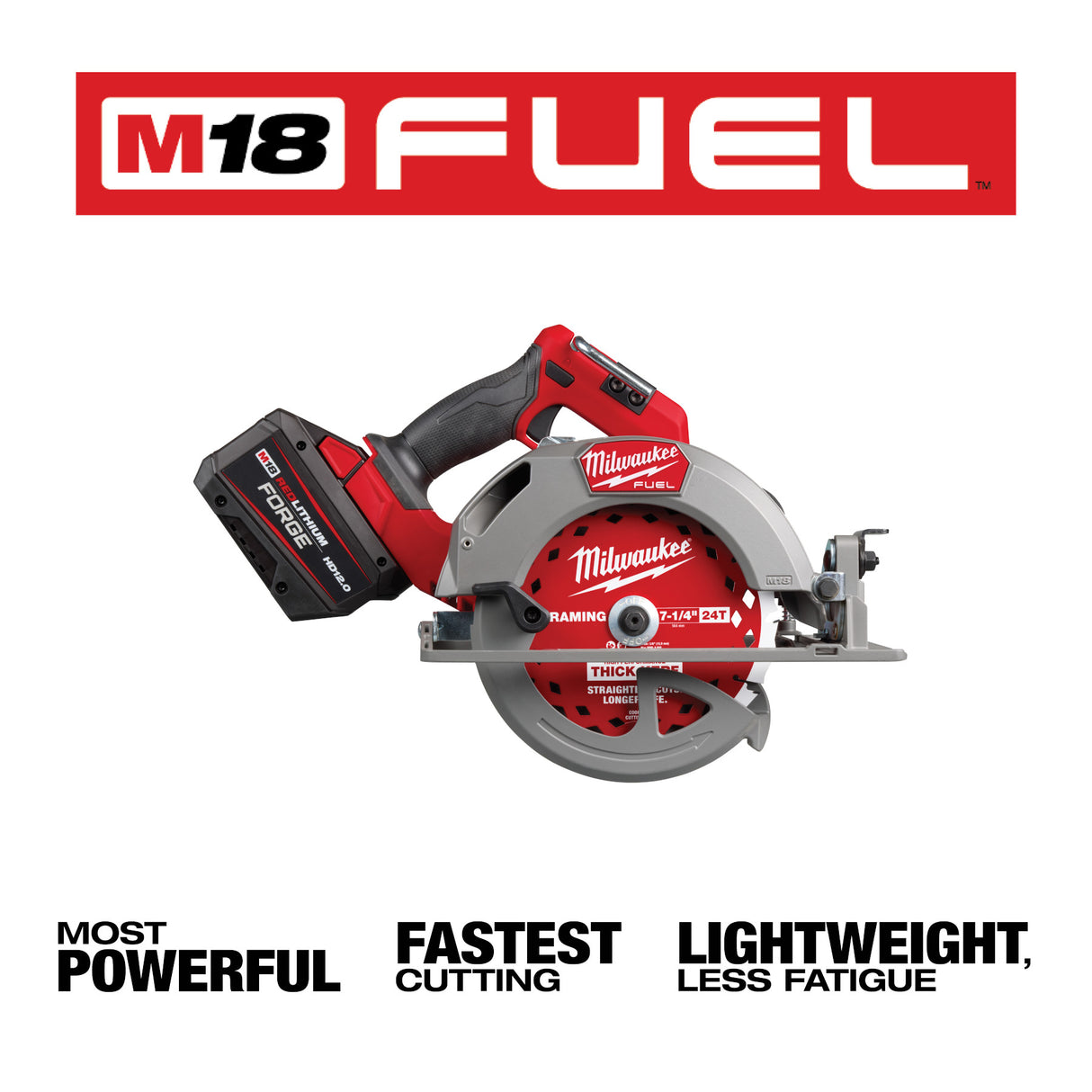 Milwaukee 2834-21HD M18 FUEL™ 7-1/4” Circular Saw Kit