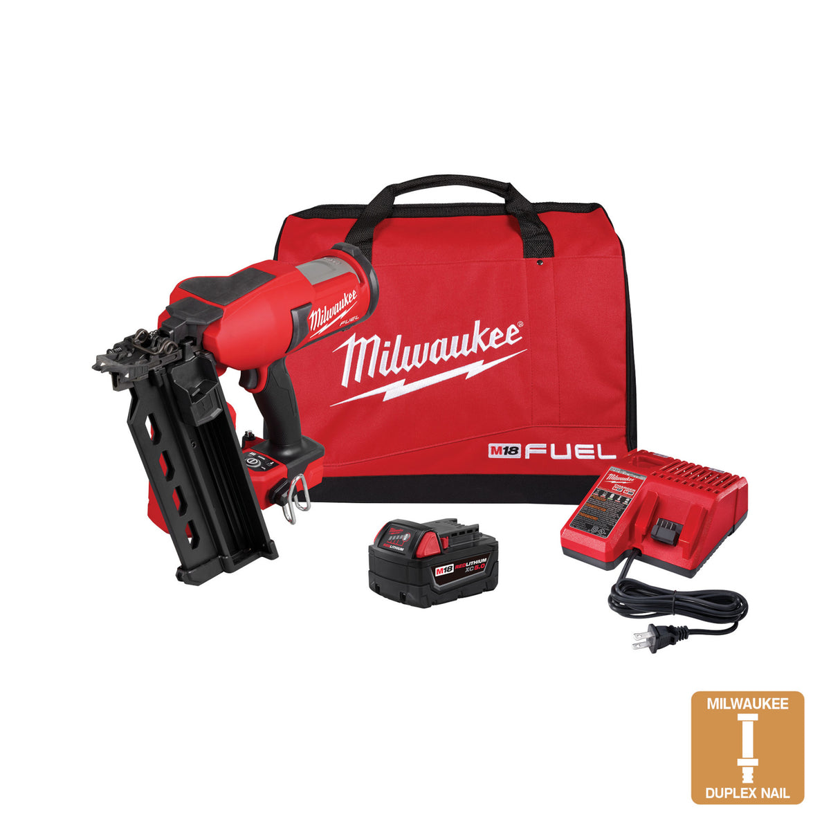 Milwaukee 2844-21 M18 FUEL Duplex Nailer Kit