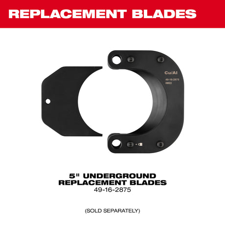 Milwaukee 49-16-2875 5" Underground Replacement Blades