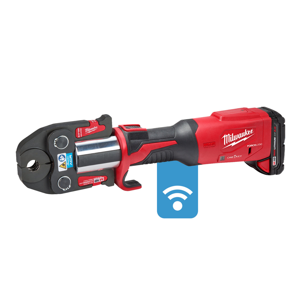 Milwaukee 2922-22M M18™ FORCE LOGIC™ Press Tool Kit w/ ONE-KEY™ with 1/4"-7/8" Streamline™ ACR Jaws