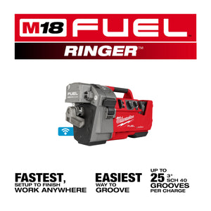 Milwaukee 2928-22 M18 FUEL™ RINGER™ Roll Groover for 2” – 6” Sch 10/40