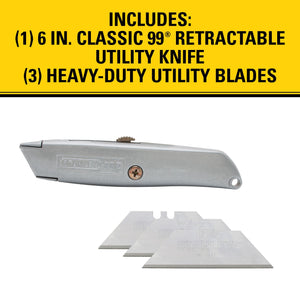 STANLEY 10-099 6 in Classic 99® Retractable Utility Knife