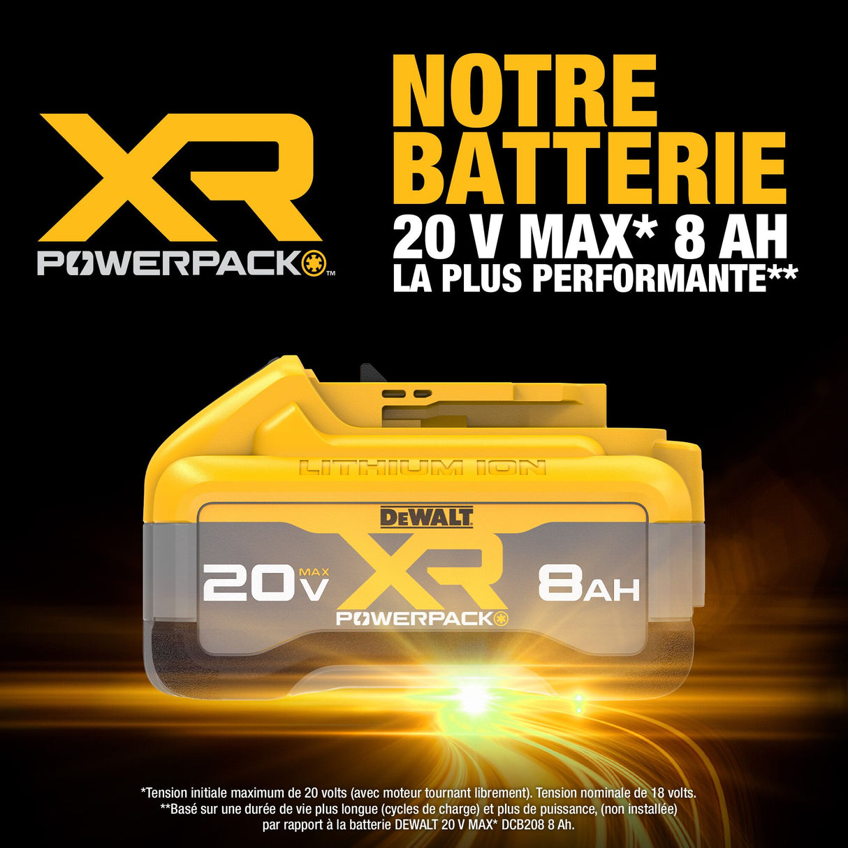 DEWALT DCB2108 20V MAX* XR POWERPACK™ 8 Ah Battery