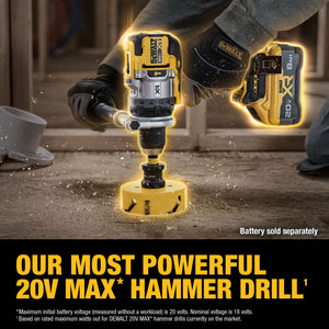 DEWALT DCD1007B 20V MAX* XR® Brushless Cordless 1/2 in. 3-Speed Hammer Drill (Tool Only)