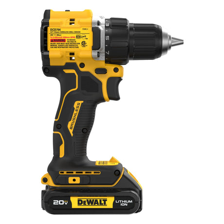 DEWALT DCD794B ATOMIC™ 20V MAX* Brushless Cordless 1/2 in. Drill/Driver (Tool Only)