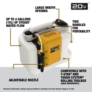 DEWALT DCE6820B 20V MAX* POWERED WATER TANK (BARE TOOL)