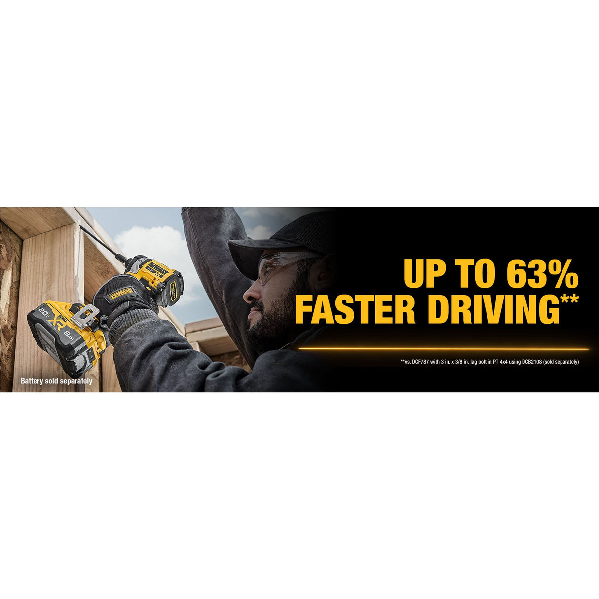 DEWALT DCF860B 20V MAX* XR® Brushless Cordless 3-Speed High Torque 1/4 in. Impact Driver (Tool Only)