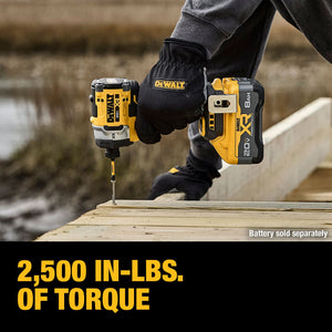 DEWALT DCF860B 20V MAX* XR® Brushless Cordless 3-Speed High Torque 1/4 in. Impact Driver (Tool Only)