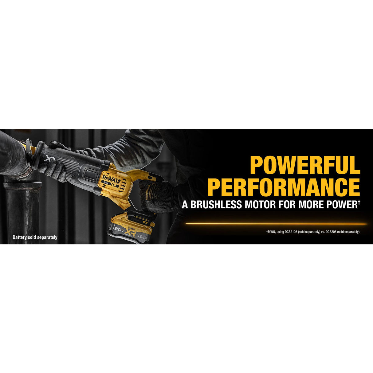 DEWALT DCS384B 20V MAX* XR® Brushless Cordless Reciprocating Saw (Tool Only)