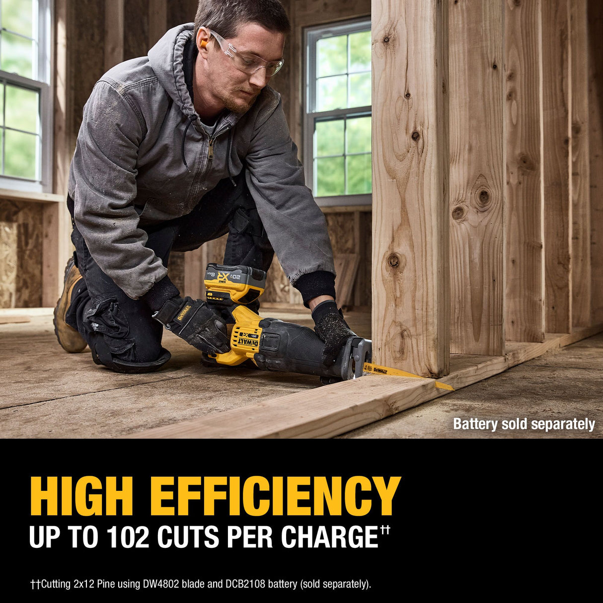 DEWALT DCS384B 20V MAX* XR® Brushless Cordless Reciprocating Saw (Tool Only)