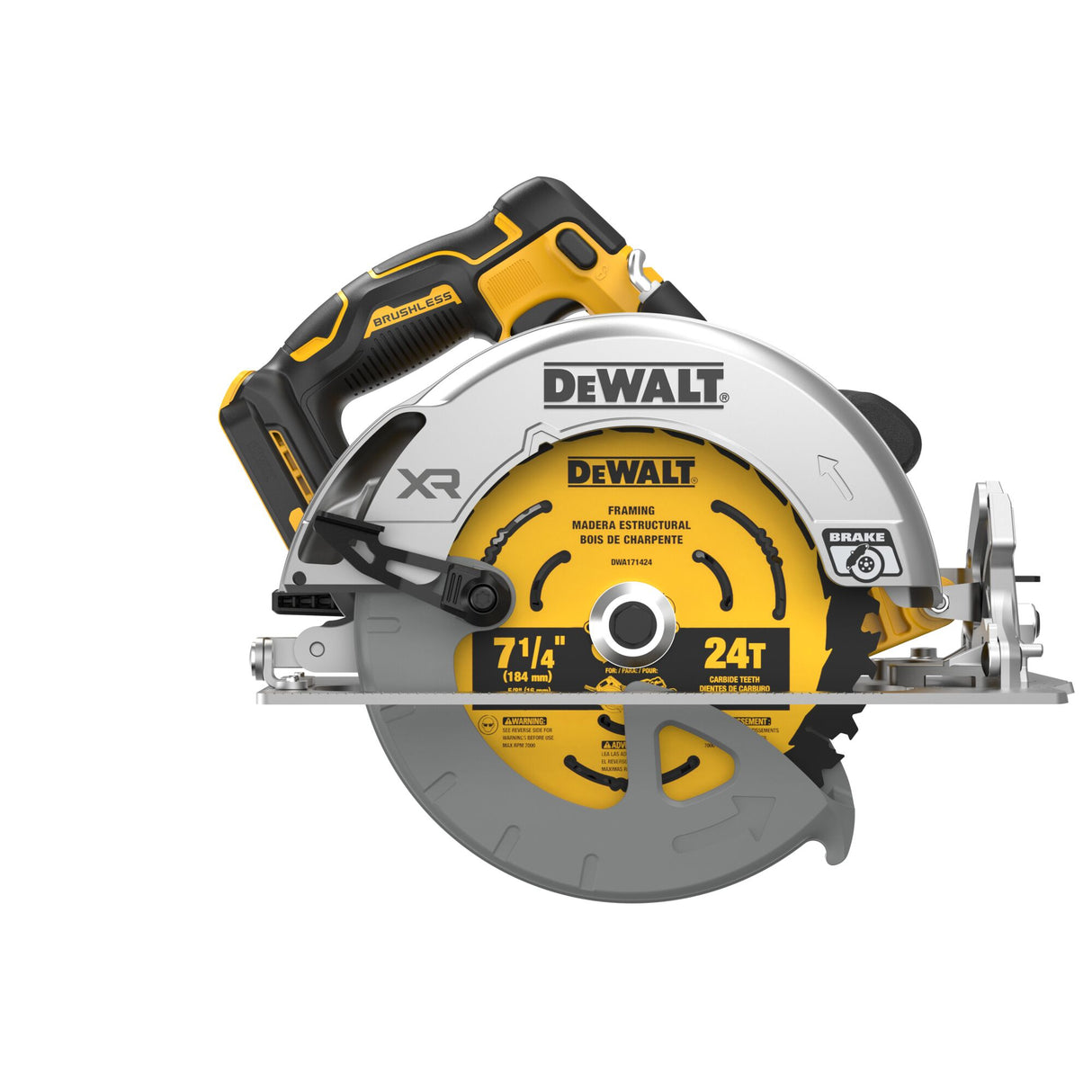 DEWALT DCS590B 20V MAX* XR® Brushless Cordless 7-1/4 in. Circular Saw (Tool Only)