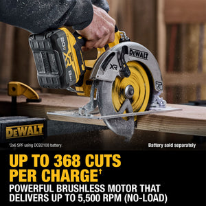 DEWALT DCS590B 20V MAX* XR® Brushless Cordless 7-1/4 in. Circular Saw (Tool Only)