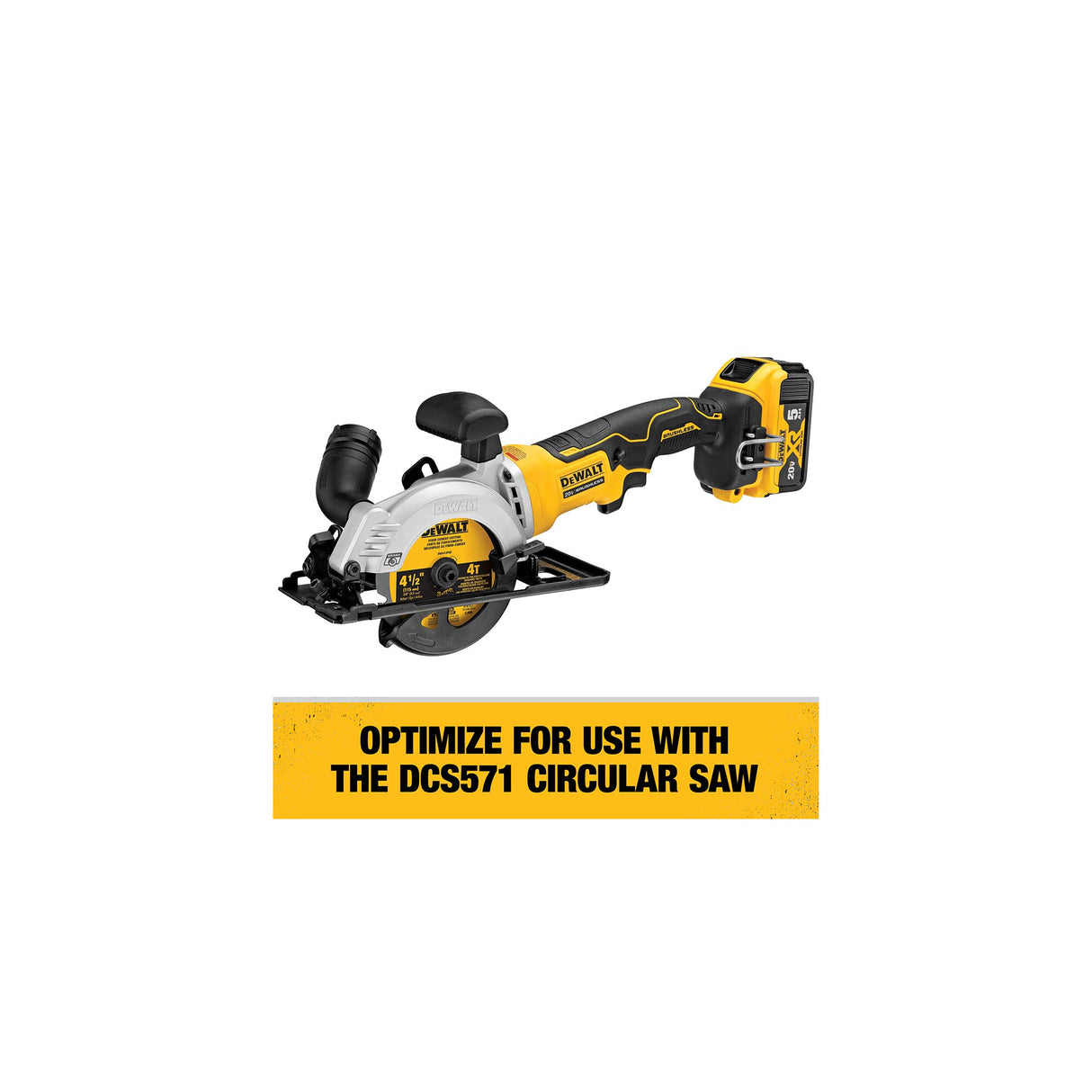 DEWALT DWA412PCD 4-1/2 in. 4T Fiber Cement Cutting Circular Saw Blade