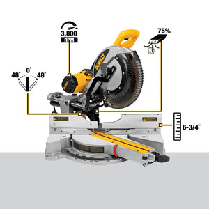 DEWALT DWS779 12 in. Double-Bevel Sliding Compound Miter Saw