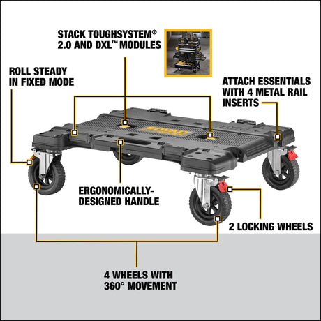 DEWALT DWST08530 TOUGHSYSTEM® 2.0 DXL™ 30 in Dolly