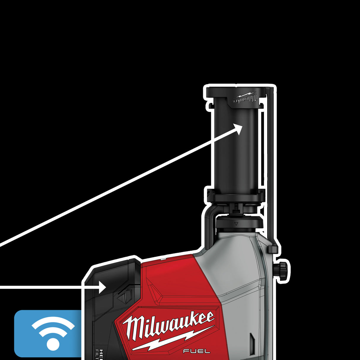 Milwaukee 3311-22 M18 FUEL™ Overhead Rotary Hammer w/ Integrated Dust Extraction