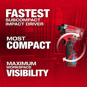 Milwaukee 3453-22 M12 FUEL™ 1/4" Hex Impact Driver Kit