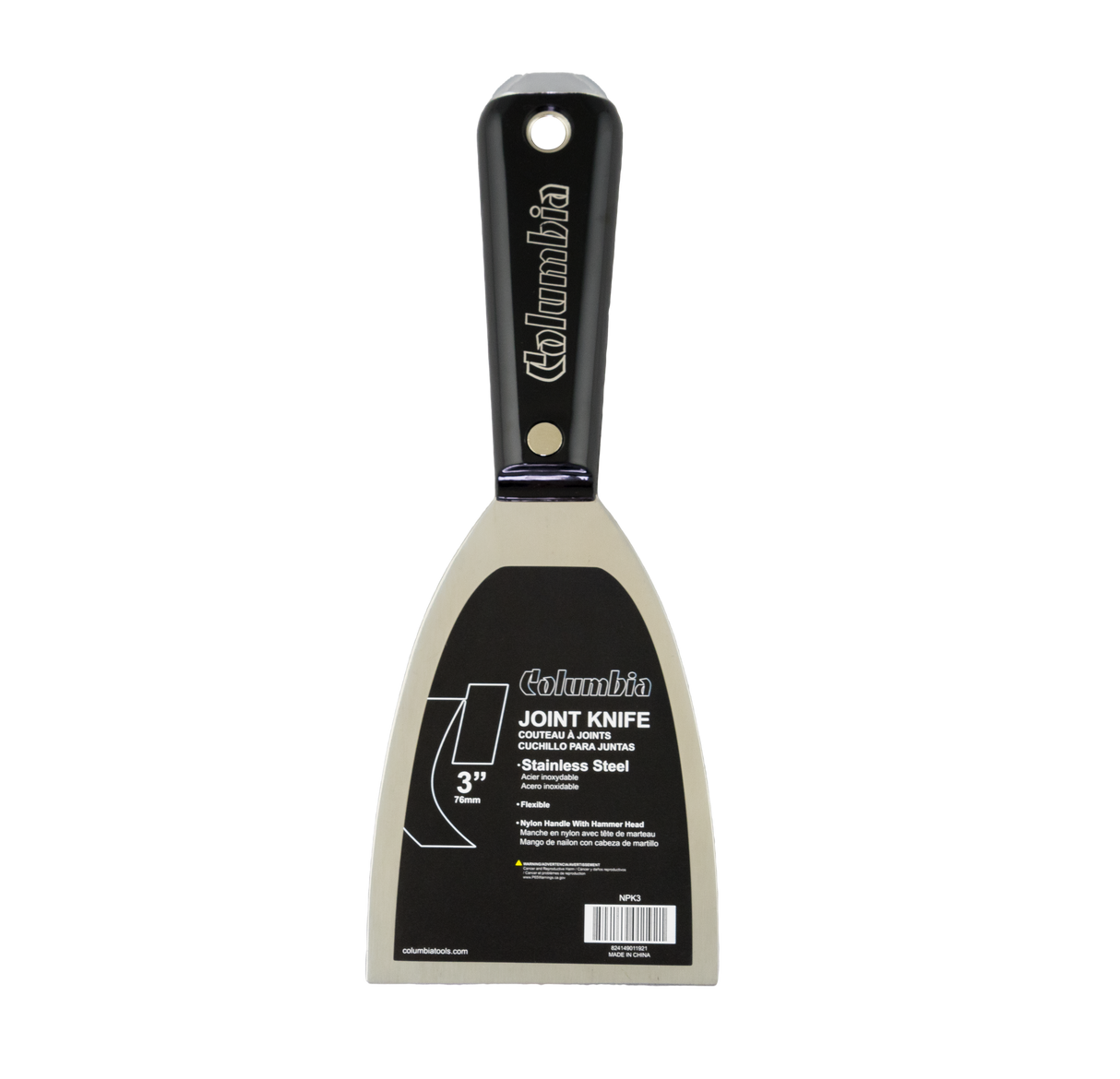 Columbia 3" Nylon Handle Putty Knife