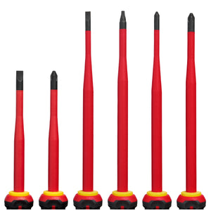 Milwaukee 48-22-2206 6pc 1000V Insulated Slim Tip Screwdriver Set