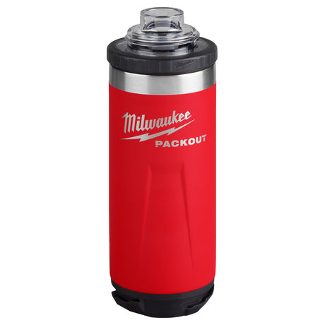 Milwaukee 48-22-8382R PACKOUT 18oz Insulated Bottle with Chug Lid - Red