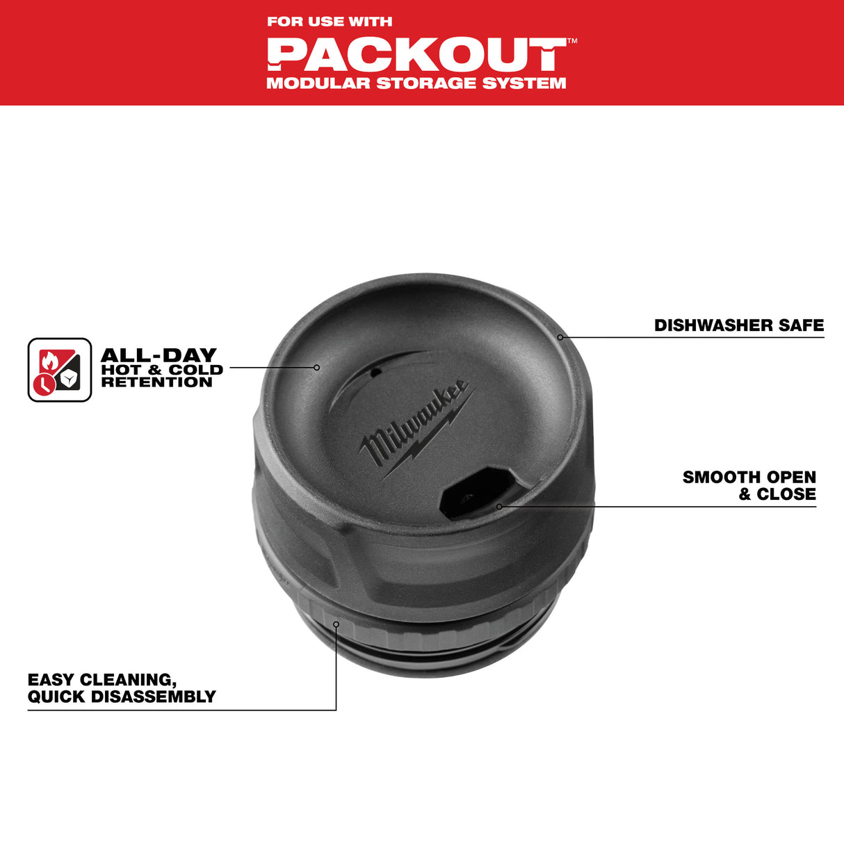 Milwaukee 48-22-8389 PACKOUT™ Sip Lid