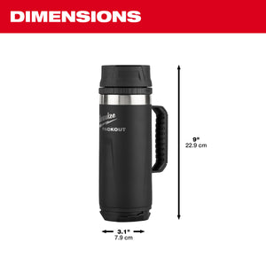 Milwaukee 48-22-8394B PACKOUT™ 18oz Insulated Mug with Sip Lid - Black