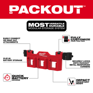 Milwaukee 48-22-8603 PACKOUT™ Tool Box M18™ Battery Rack Attachment