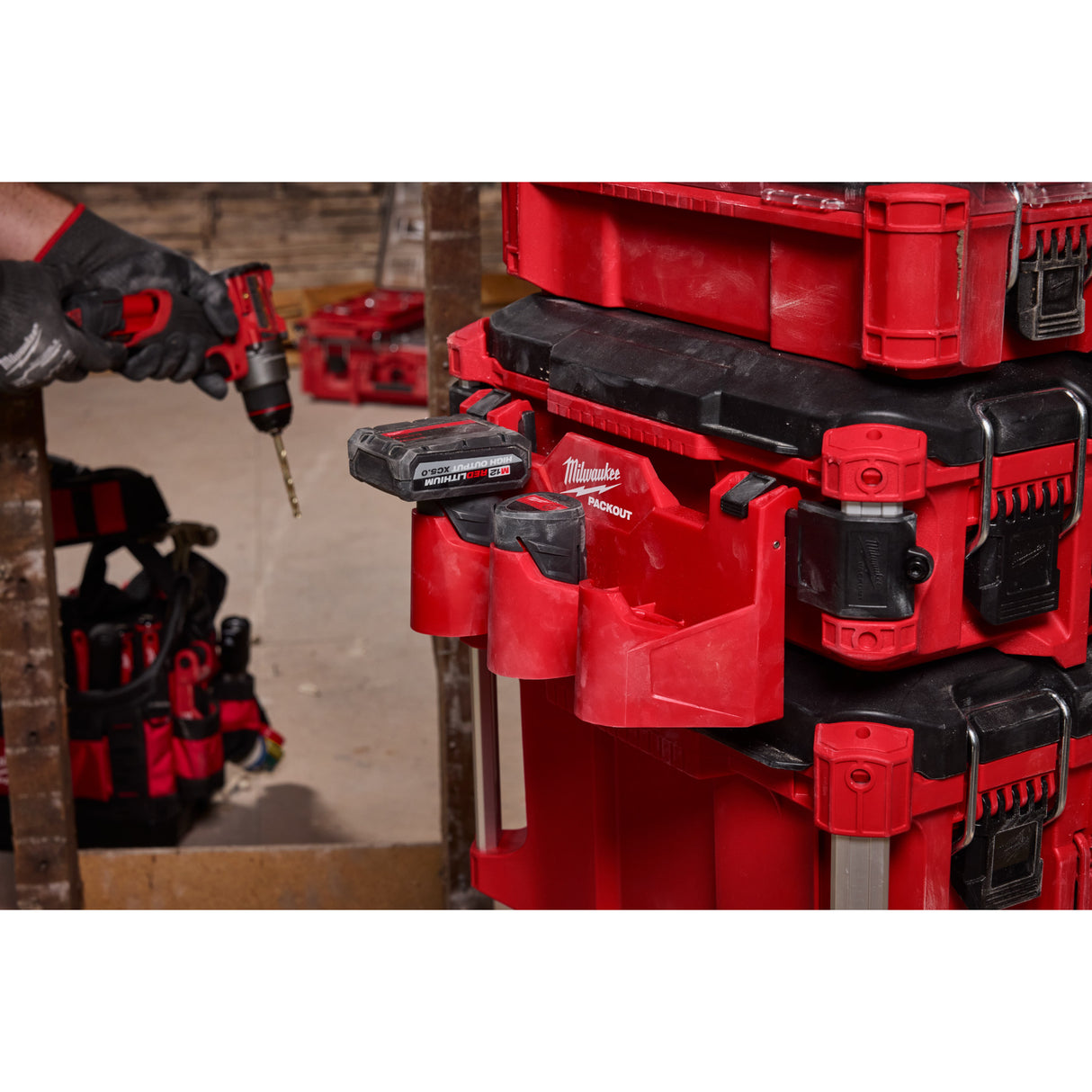 Milwaukee 48-22-8604 PACKOUT™ Tool Box M12™ Battery Rack Attachment