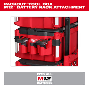 Milwaukee 48-22-8604 PACKOUT™ Tool Box M12™ Battery Rack Attachment