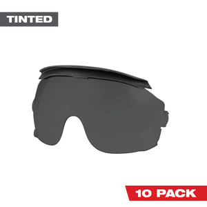 Milwaukee  10pk Gasketed Eye Visor Replacement Lenses (Milwaukee® BOLT™ Safety Helmet & BOLT™ Hard Hat Mount)