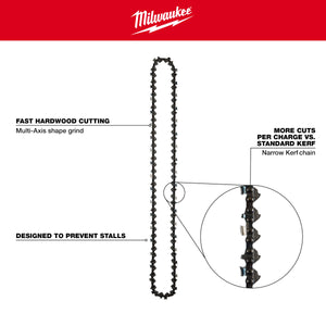 Milwaukee 49-16-2752 20" .325" Pitch, .050" Gauge Saw Chain