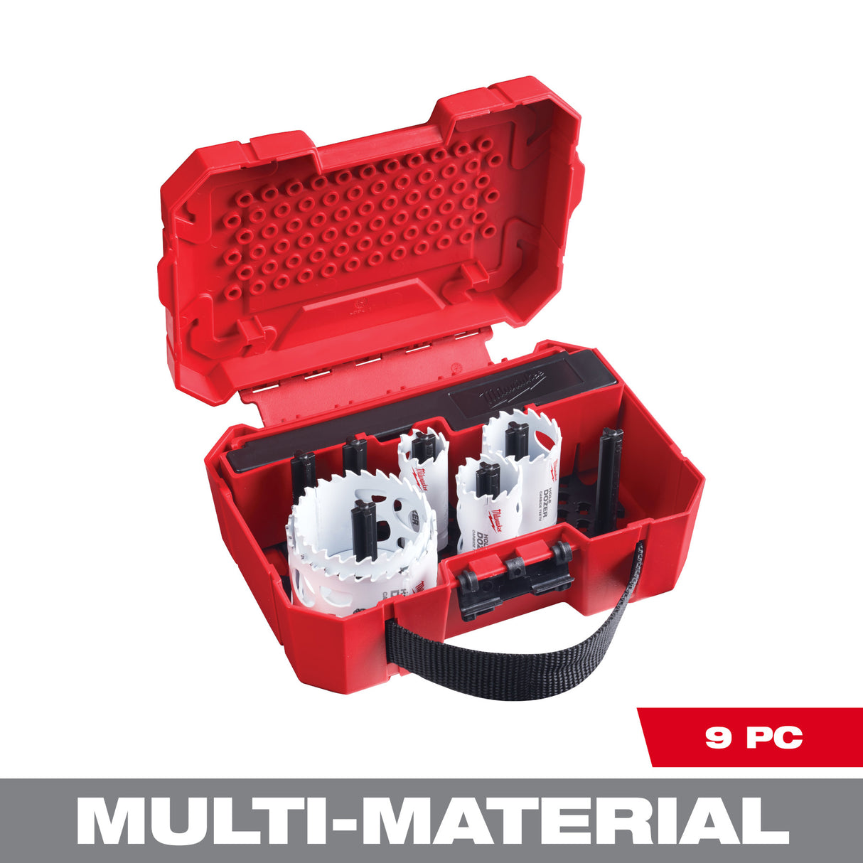 Milwaukee 49-22-3077 9 PC HOLE DOZER™ with Carbide Teeth Large Diameter Hole Saw Kit