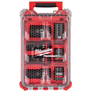 Milwaukee 49-66-7840 SHOCKWAVE Impact Duty™ 1” Drive 7PC MM & SAE Wheel Service Socket PACKOUT™ Set