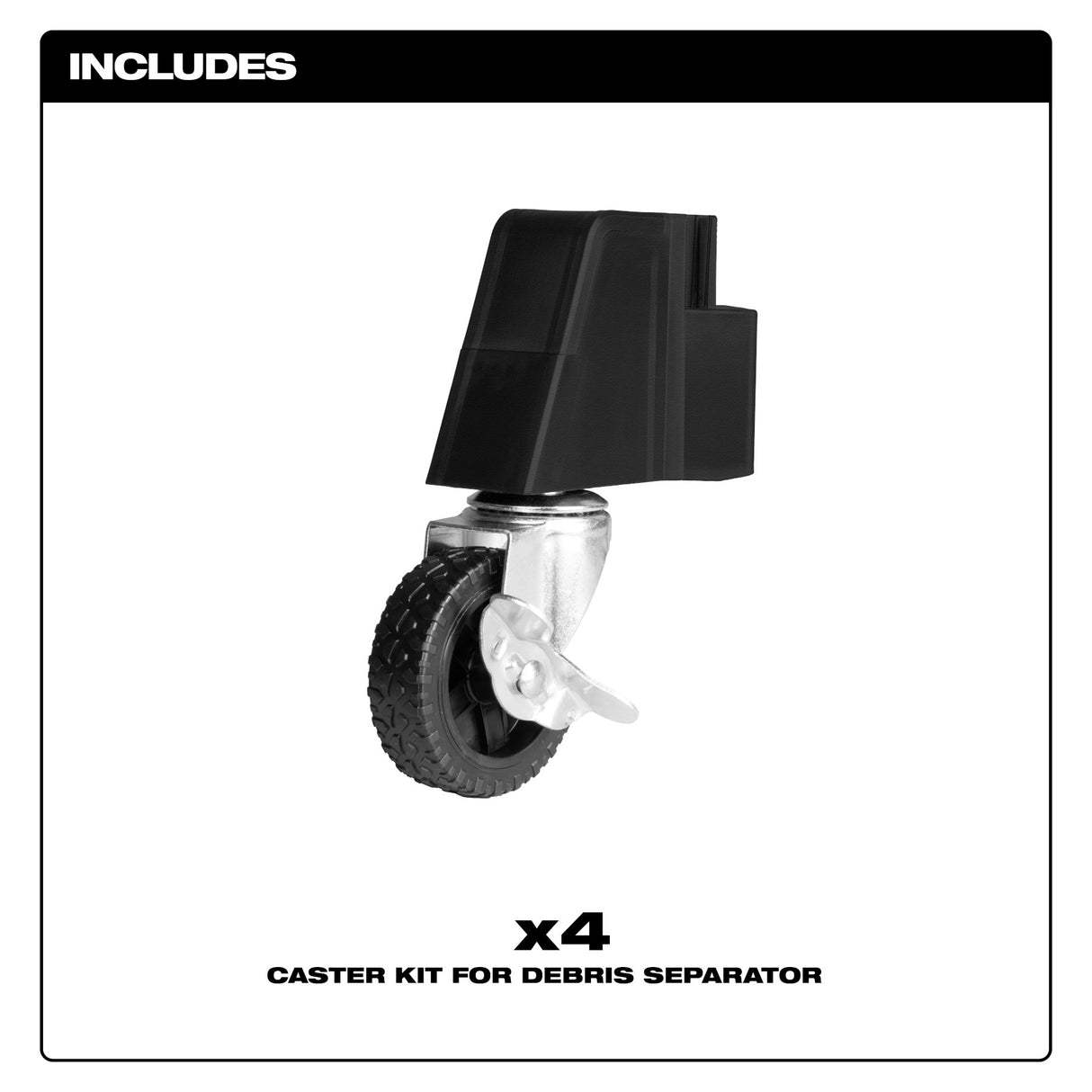 Milwaukee 49-90-2201 Caster Kit for Debris Separator